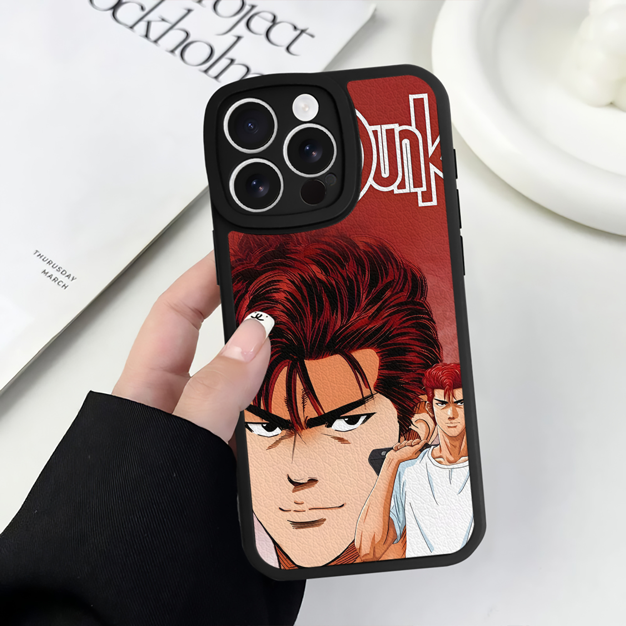 （画像用） SLAM DUNK／スラムダンク 【iPhone 16シリーズ対応】シリコンスマホケース（レザー調） 材質：シリコン